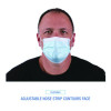 Three-Ply General Use Face Mask, Polypropylene, One Size Fits Most, Blue, 50/Box