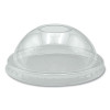 Pet Cold Cup Dome Lids, Fits 9 Oz To 10 Oz Cold Cups, Plastic, Clear, 100/Pack