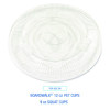 Pet Cold Cup Straw-Slot Lids, Fits 9 Oz Squat/12 Oz Cold Cups, Plastic, Clear, 100/Pack