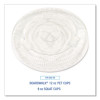 Pet Cold Cup Straw-Slot Lids, Fits 9 Oz Squat/12 Oz Cold Cups, Plastic, Clear, 100/Pack