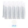 Pet Cold Cup Straw-Slot Lids, Fits 9 Oz Squat/12 Oz Cold Cups, Plastic, Clear, 1,000/Carton