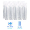 Pet Cold Cup Straw-Slot Lids, Fits 9 Oz Squat/12 Oz Cold Cups, Plastic, Clear, 1,000/Carton