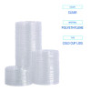 Pet Cold Cup Straw-Slot Lids, Fits 9 Oz Squat/12 Oz Cold Cups, Plastic, Clear, 1,000/Carton