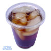 Pet Cold Cup Straw-Slot Lids, Fits 9 Oz Squat/12 Oz Cold Cups, Plastic, Clear, 1,000/Carton