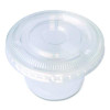 Souffle/Portion Cup Lids, Fits 3.25 Oz To 5.5 Oz Portion Cups, Plastic, Clear, 2,500/Carton