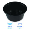 Souffle/Portion Cups, 3.25 Oz, Plastic, Black, 2,500/Carton