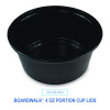 Souffle/Portion Cups, 3.25 Oz, Plastic, Black, 2,500/Carton