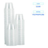 Souffle/Portion Cups, 3.25 Oz, Plastic, Translucent, 2,500/Carton