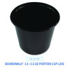 Souffle/Portion Cups, 5.5 Oz, Plastic, Black, 2,500/Carton