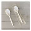 Mediumweight Wrapped Polypropylene Cutlery, Soup Spoon, 4.86", Plastic, White, 1,000/Carton