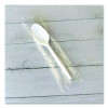 Heavyweight Wrapped Polystyrene Cutlery, Spoon, Plastic, White, 1,000/Carton