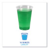 Translucent Plastic Cold Cups, 14 Oz, 50/Sleeve, 20 Sleeves/Carton