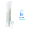 Translucent Plastic Cold Cups, 20 Oz, Clear, 50/Pack