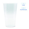 Translucent Plastic Cold Cups, 20 Oz, Clear, 50/Pack