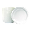 Paper Dinnerware, Plate, 6" Dia, White, 1,000/Carton