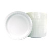 Paper Dinnerware, Plate, 6" Dia, White, 1,000/Carton