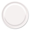 Paper Dinnerware, Plate, 9" Dia, White, 1,000/Carton