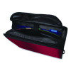 King Size Mighty Zip Tab Binder, 3 Rings, 4" Capacity, 11 X 8.5, Red