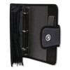 Premium Velcro Closure Binder, 3 Rings, 2" Capacity, 11 X 8.5, Black
