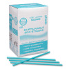 Marine Biodegradable Straws, 7.75", Ocean Blue, 6,000/Carton