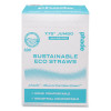 Marine Biodegradable Straws, 7.75", Ocean Blue,  6,000/Carton