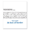 Straight Borders, Dotted, 3" x 3 Ft, Black/White, 12/Pack