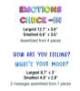 Curriculum Bulletin Board Sets, 46-Piece Set , We Stick Together: Emotions Check-In, 7.9" x 15", Multicolor
