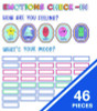 Curriculum Bulletin Board Sets, 46-Piece Set , We Stick Together: Emotions Check-In, 7.9" x 15", Multicolor