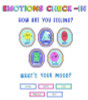 Curriculum Bulletin Board Sets, 46-Piece Set , We Stick Together: Emotions Check-In, 7.9" x 15", Multicolor