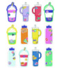Assorted Colorful Cut-Outs, 36-Piece Set, We Stick Together: Cups + Water Bottles, 5.8" x 8", Multicolor