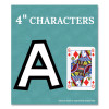 Ez Letter Combo Packs, 4" Tall, White Characters, Black Background, 219 Pieces