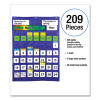 Complete Calendar And Weather Pocket Chart, 51 Pockets, 26 x 37.25, Blue