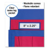 Chairback Buddy Pocket Chart, 7 Pockets, 15 X 19, Blue/Red