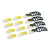 X-Trasafe Cartridge Knife Kit, Four Assembled Knives, 8 Replacement Blade Cartridges, Yellow