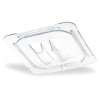 Storplus Polycarbonate Handled Universal Lid, 6.31 x 6.88 x 0.88, Clear, Plastic