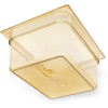 Storplus High Heat Food Pan, 8.7 Qt, 10.38 x 12.75 x 6, Amber, Plastic
