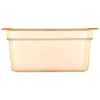 Storplus High Heat Food Pan, 8.7 Qt, 10.38 x 12.75 x 6, Amber, Plastic