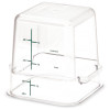 Squares Polycarbonate Food Storage Container, 4 Qt, 7.13 x 7.13 x 7.29, Clear, Plastic
