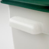 Squares Food Storage Container Lid, 7.31 x 7.31 x 0.63, Forest Green, Plastic
