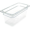Storplus Polycarbonate Food Pan, 5.7 Qt, 6.88 x 12.75 x 6, Clear, Plastic