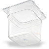 Storplus Polycarbonate Food Pan, 2.5 Qt, 6.38 x 6.75 x 6, Clear, Plastic