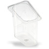 Storplus Polycarbonate Food Pan, 1.4 Qt, 4.25 x 6.93 x 6, Clear, Plastic