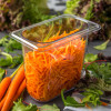Storplus Polycarbonate Food Pan, 1.4 Qt, 4.25 x 6.93 x 6, Clear, Plastic