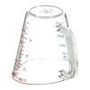 Commercial Measuring Cup, 1 Pt, Plastic, Clear