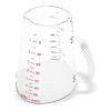 Commercial Measuring Cup, 0.5 Gal, Plastic, Clear