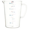 Commercial Measuring Cup, 1 Gal, Plastic, Clear