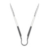 Dura-Kool Tongs, Stainless Steel, 9.5", Silver/Black