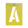 Professionial Lettering Stencils, Painting Stencil Set, A-Z Set/0-9, 3", Manila, 35/Set