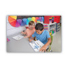 Dry Erase Student Boards, Ruled For Handwriting Practice, 12" x 9", Blue/White Surface, 10/Set