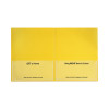 Classroom Connector Folders, Accommodates 11 x 8.5 Sheets, Yellow, 25/Box
